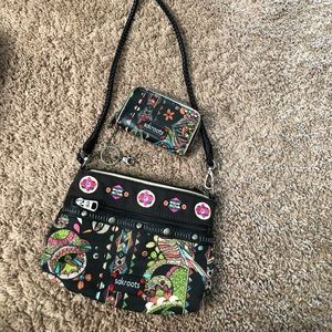 Sakroots crossbody & wallet